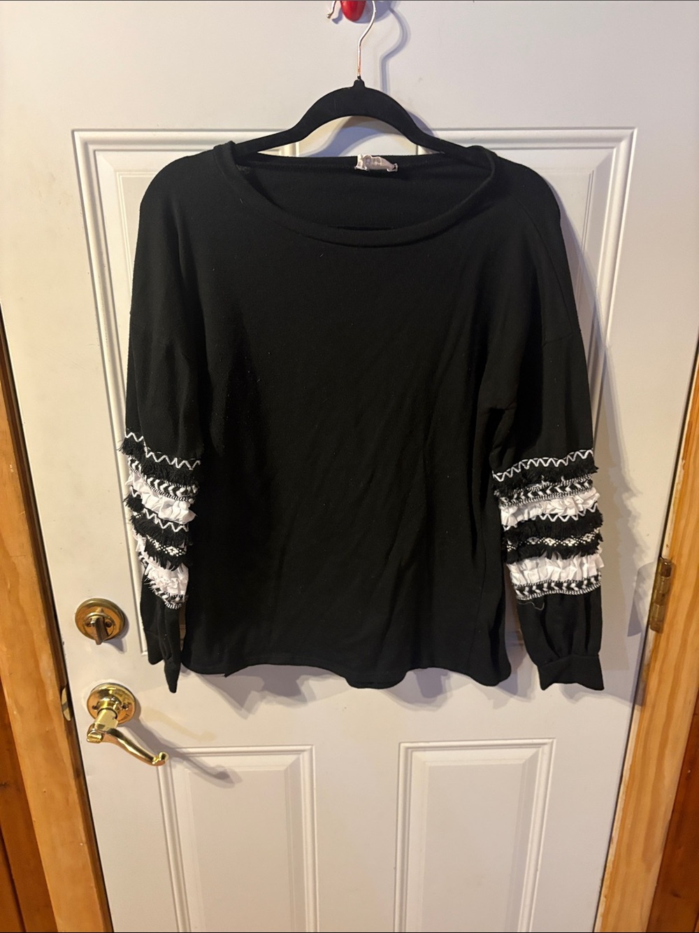 BiBi Black & White Sweater Size Medium